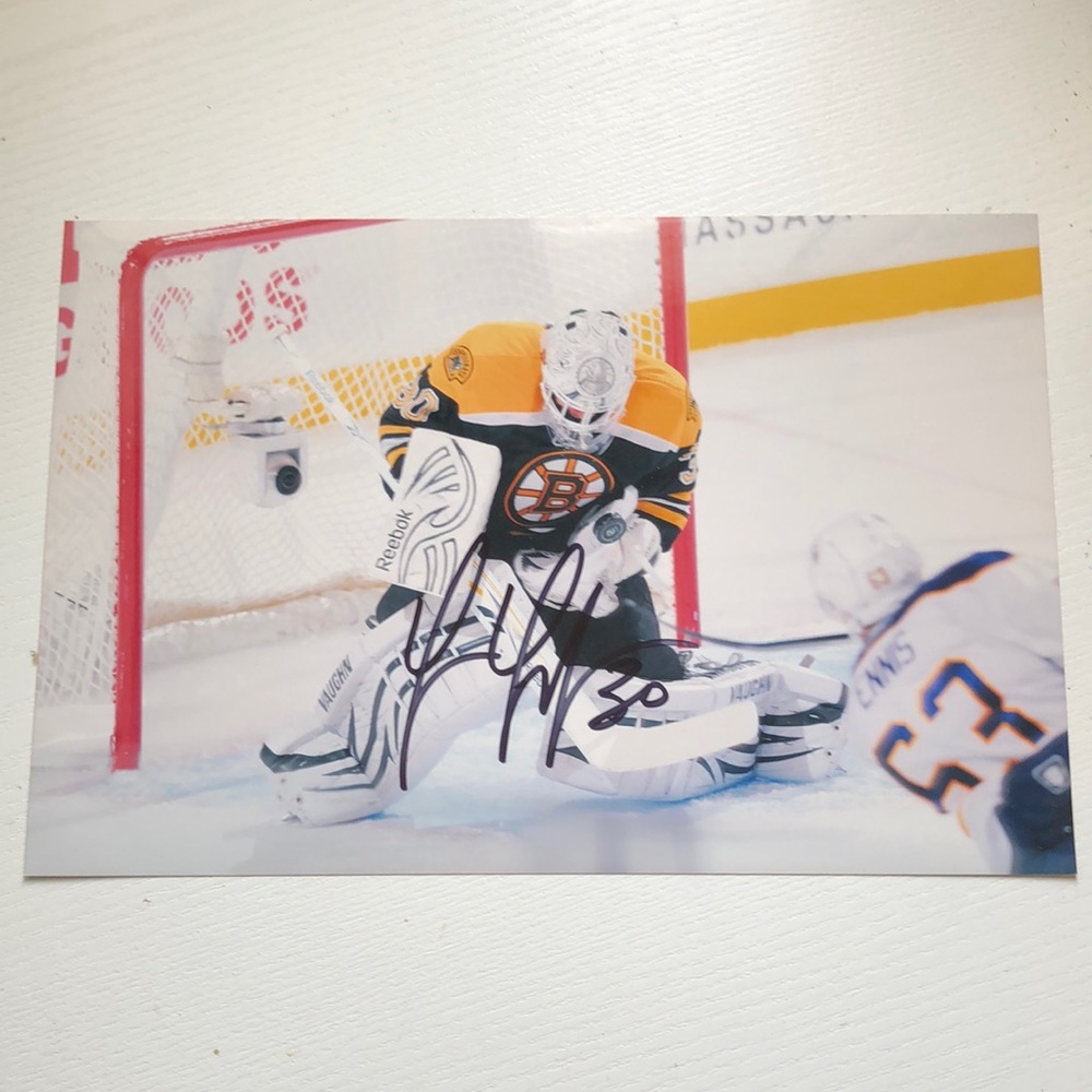 Tim Thomas Boston Bruins Signed photo 8x12